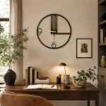 Modern 9/6 Yazılı Duvar Saati - AMD3030 - Görsel 4