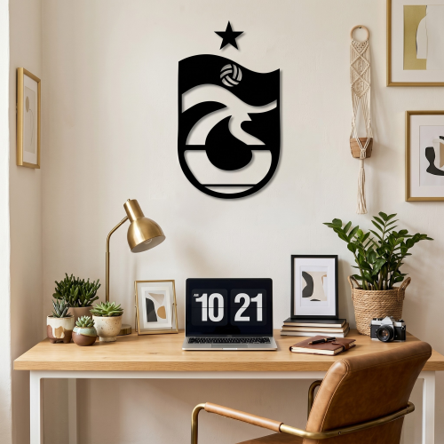 Trabzonspor Logo Metal Duvar Tablosu - AMD6310
