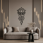 Lotus Çiçeği Metal Duvar Tablosu - AMD6010 - Görsel 5