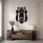 Beşiktaş Logo Metal Duvar Tablosu - AMD6300 - Görsel 2