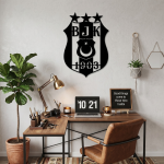 Beşiktaş Logo Metal Duvar Tablosu - AMD6300 - Görsel 4