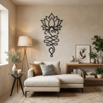 Lotus Çiçeği Metal Duvar Tablosu - AMD6010 - Görsel 6