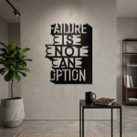 Failure Is Not An Option Yazılı Metal Duvar Tablosu - AMD6460 - Görsel 4