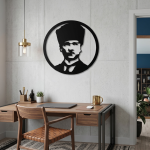 Atatürk Portresi Metal Duvar Tablosu - AMD4100 - Görsel 2