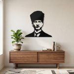 Atatürk Portresi Metal Duvar Tablosu - AMD4090 - Görsel 3