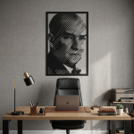 Atatürk Metal Duvar Tablosu - AMD4050 - Görsel 2