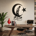 Atatürk Kocaatepe Hilal Metal Duvar Tablosu - AMD4210 - Görsel 4