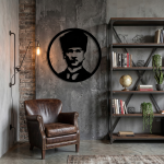 Atatürk Portresi Metal Duvar Tablosu - AMD4100 - Görsel 5
