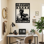 Osimhen Metal Duvar Tablosu - AMD6490 - Görsel 6
